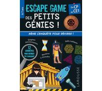 Escape game des Petits Génies - Du CP au CE1 - Cahier de vacances - François Lecellier - Larousse - broché - Scolaire / Universitaire