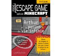 Escape game Minecraft : Arthur et la potion de vie infinie - Collectif - Larousse - broché - Livre-jeu