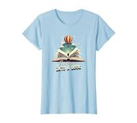 Escape Into A Book : Aventure de Lecture Magique T-Shirt, Femme, Bleu Céleste, XXL