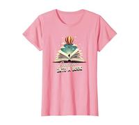 Escape Into A Book : Aventure de Lecture Magique T-Shirt, Femme, Rose, 3XL