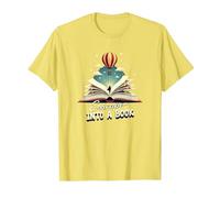 Escape Into A Book : Aventure de Lecture Magique T-Shirt, Homme, Citron, XL
