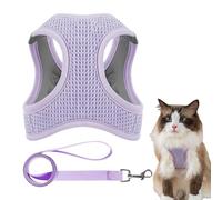 Escape Preuve Harness, Step in Harness, Cat Walking Harness, Reflective Cat Harness with Lightweight Reflective and Breathable Design for All Cat Types on Outdoor Walks (1 Piece)