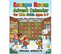 Escape Room Advent Calendar for Kids 2025: Ages 2-7: 24 days of Puzzles, Puzzles & Holiday Fun!