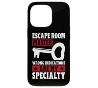 Escape Room Master Wrong Indications are My Specialty Game Coque pour iPhone 13 Pro