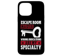 Escape Room Master Wrong Indications are My Specialty Game Coque pour iPhone 13 Pro Max