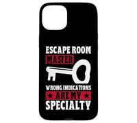 Escape Room Master Wrong Indications are My Specialty Game Coque pour iPhone 15 Plus