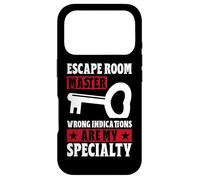 Escape Room Master Wrong Indications are My Specialty Game Coque pour iPhone 17 Pro