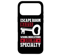 Escape Room Master Wrong Indications are My Specialty Game Coque pour iPhone 17 Pro Max