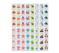 Escape Seaside Mahjong Set - National Flag & Emoji Game with 65 Tiles for Players and Collectors