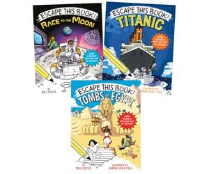 Escape This Book! Series 3-Book Collection Set by Bill Doyle - Interactive Draw-Your-Own-Adventure Books for Kids