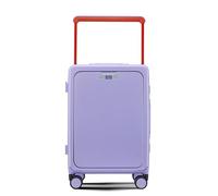 Escape Vault Bagage à main de 50,8 cm, valise rigide à coque rigide avec serrure TSA, compartiment pour ordinateur portable, port de charge USB, porte-gobelet, design sans fermeture éclair, lavande