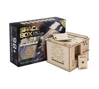 ESC WELT Space Box Jeu de Puzzle 3D - 3 en 1 Boîte de Puzzle en Bois - Casse-têtes - Boîte Cadeau Jeu d'énigmes - Pâques Boîte de Puzzle pour Adultes - Puzzles d'esprit 3D - Salle d'évasion Jeu