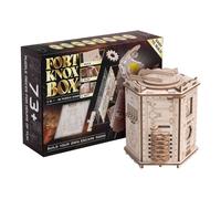 ESC WELT Fort Knox Box Pro Jeu de Puzzle 3D - 3 en 1 Boîte de Puzzle en Bois - Boîte Cadeau Jeu d'énigmes - Pâques Boîte de Puzzle pour Enfants et Adultes - Puzzles d'esprit 3D - Salle d'évasion Jeu