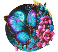 ESC WELT Puzzles en Bois Papillon 500 pièces - Jeu d'esprit Captivant pour Les Adolescents et Les Adultes - Jouet éducatif Amusant et Respectueux de l'environnement - Casse-tête en Bois