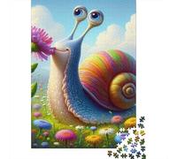 Escargot 1000 Morceaux Papier Écologique Casse-tête Entraînement Cérébral Facile Nettoyer Loisirs À La Maison Divertissement Weekend 70x50cm/1000pcs