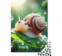 Escargot 1000 Pièces Carton Solide Puzzle Adultes Puzzle Portable Soirée Jeux Famille Stimulant Amusant Familles 8 Ans+ Loisirs 38x26cm/1000pcs