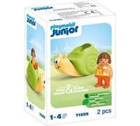 Playmobil Jouet 71699 – Enfant avec escargot à bascule, figurine fille, matière d'origine végétale