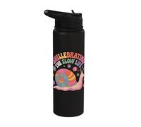 Escargot arc-en-ciel Shellebrating The Slow Life Stainless Steel Insulated Water Bottle