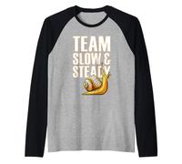 Escargot Drôle du Fier Coureur Lent ou Équipe Coureurs Manche Raglan