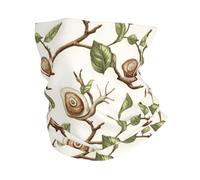 Escargot Drôle Rétro Unisexe Snood Élastique Cache Cou Coupe-Vent Écharpe Tube pour Sport Golf Course À Pied Yoga