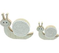 Escargot 'Happy' Set 2 pièces Décoration Accessoire Arrangement Décoration intérieure