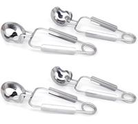 Escargot Lot de 4 pinces à escargots en acier inoxydable pour cuisine