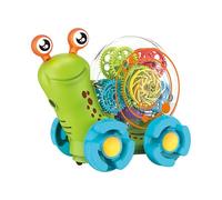 Escargot lumineux musical - Jouet de voiture à conduite automatique directionnelle Escargot électrique, conception à engrenages, fonctionne sur piles | Avec lumières musicales, jouet éducatif pour tou