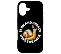 Escargot Mignon Lentement Gagne la Course pour Marcheur Lent Coque pour iPhone 17