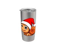 Escargot Père Noël Gobelet isotherme en acier inoxydable double paroi