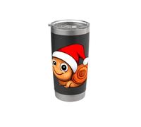 Escargot Père Noël Gobelet isotherme en acier inoxydable double paroi