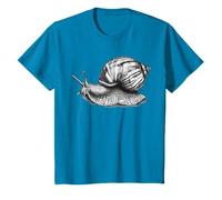 Escargot romain, coquille d'escargot, dessin noir T-Shirt