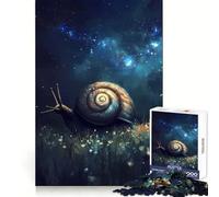 Escargot sous Un Ciel étoilé Puzzle de 1000 pièces pour Adultes Jeu de réflexion Image Douce et relaxante Assembler Joli Cadeau (38x26cm)