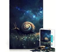 Escargot sous Un Ciel étoilé Puzzle de 1000 pièces pour Adultes Jeu Intelligent, Calme et Relaxant Motif Assembler (50x75cm)