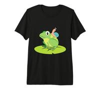 Escargot sur Une Grenouille - Propriétaire d'élevage d'escargots T-Shirt Haut de Gamme