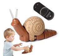 Escargot Télécommandé - Jouets électroniques pour Animaux Jouet RC | Réaliste Rampante Véhicule Voiture avec Faux Cadeaux d'anniversaire N