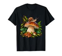 Escargot traversant Une Grande Casquette de cèpes après la Pluie T-Shirt