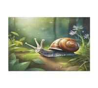 Escargots Puzzles en Bois 1000 Pièces Adultes, Poster Jigsaw Puzzle, Design Unique Jouet Éducatif pour Adolescents Et EnfFourmis （75×50cm）