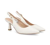 Escarpin à Bride arrière pour Femme, Bout Pointu, Bride arrière à Boucle et Talon Confortable. Un modèle élégant, idéal au Quotidien comme pour Les Grandes Occasions.