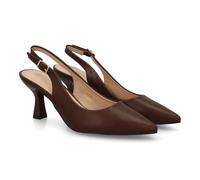 Escarpin à Bride arrière pour Femme, Bout Pointu, Bride arrière à Boucle et Talon Confortable. Un modèle élégant, idéal au Quotidien comme pour Les Grandes Occasions.