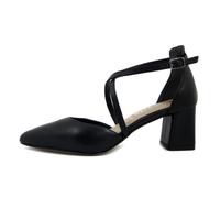 Escarpin en cuir noir pour femme avec boucle réglable - Tamaris 35