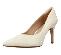 Escarpin Femme - CLARKS - 121589 - Talon Carré - Cuir Blanc 37