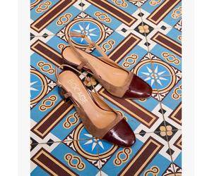 Escarpin Slingback Denitsa Taupe 41 MARRON
