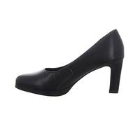 Escarpin Tamaris pour femme en cuir noir - Talon 7cm et plateau 1cm 38