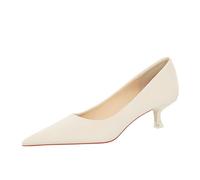 Escarpins À Bout Pointu pour Femmes, Chaussures Habillées Confortables À Talons Chaton Fermés pour Femmes, Chaussures Habillées À Talon Bas De 1,77 Pouce