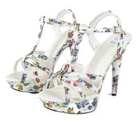 Escarpins à Plateforme pour Femme avec Décors Serpent/Fleurs/Uni/Papillons/Pailletés Talon Aiguille Boucle Style Gothique Élégant & Sensuel pour Jeans Robes Fêtes et Événements Spéciaux