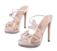 Escarpins à Plateforme pour Femme avec Décors Serpent/Fleurs/Uni/Papillons/Pailletés Talon Aiguille Boucle Style Gothique Élégant & Sensuel pour Jeans Robes Fêtes et Événements Spéciaux