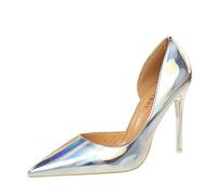 Escarpins À Talons Hauts Sexy pour Femmes, Talons Aiguilles Fermés À Bout Pointu De 4 Pouces, Chaussures À Talons Confortables pour Soirées, Bals De Promo Et Clubs