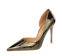 Escarpins À Talons Hauts Sexy pour Femmes, Talons Aiguilles Fermés À Bout Pointu De 4 Pouces, Chaussures À Talons Confortables pour Soirées, Bals De Promo Et Clubs