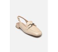 Caprice Mocassins Slingback femme en cuir élégants Crème (Cream Perlato) 37 EU