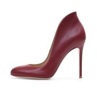 Escarpins Classiques à Talons Aiguilles et Bout Rond pour Femmes, Confortables et Fermés à Enfiler à Talons Hauts élégants pour Mariage Fête Bureau Rendez-Vous,Rouge,46 EU